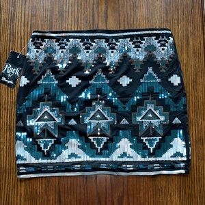 Sequenced Mini Skirt